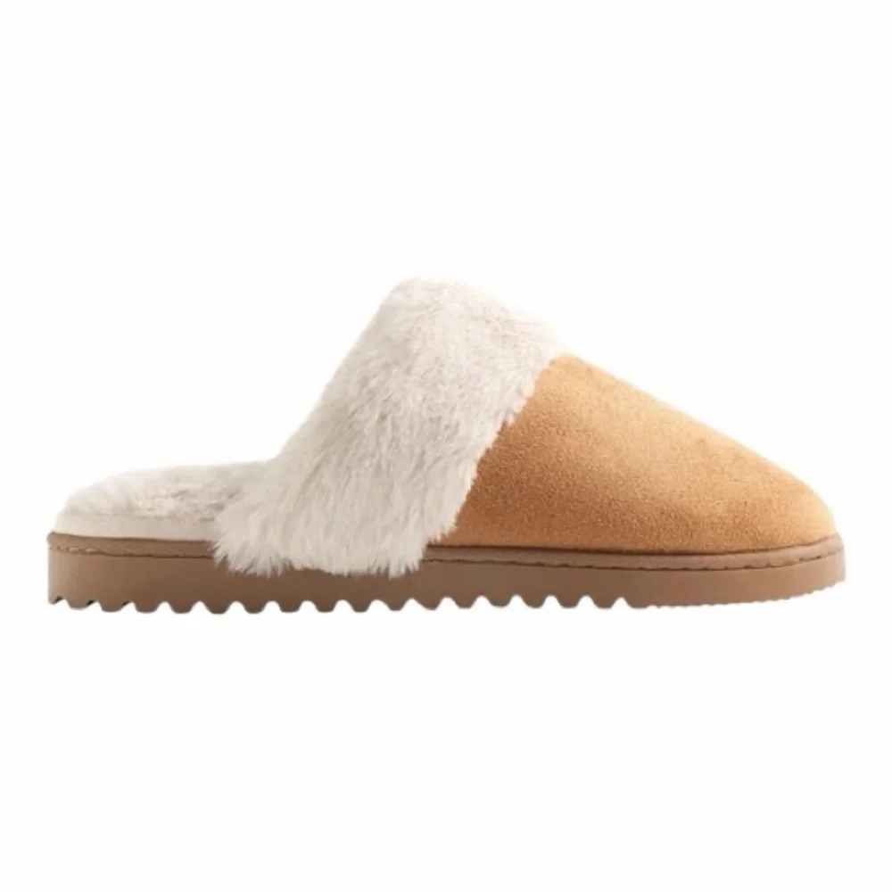New with Tags! J. Crew Sueded Scuff Slippers in Desert Khaki. Size 6.